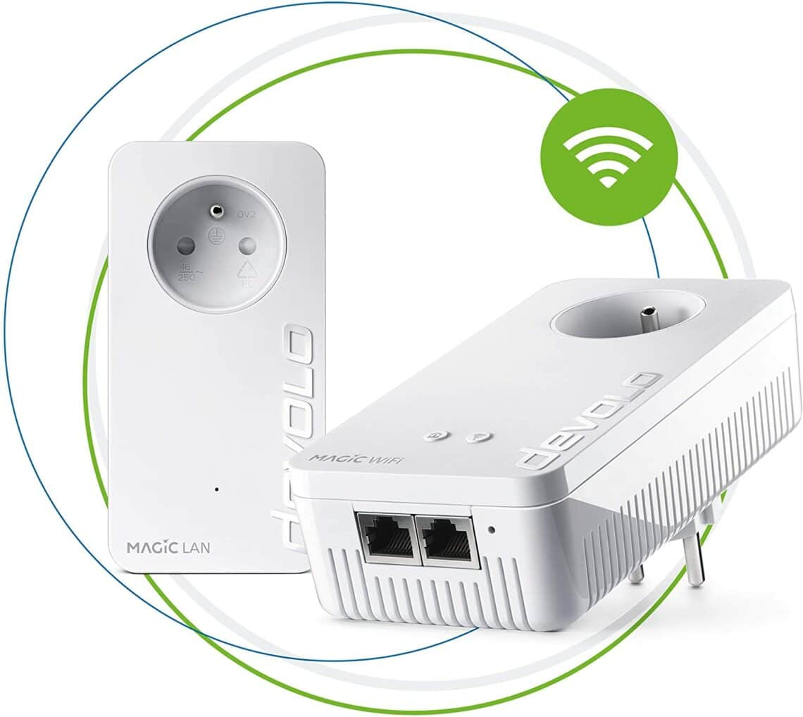 Kit CPL WiFi Orange 500 Mbps + Extender - Neuf - Blanc - 3 Ports LAN