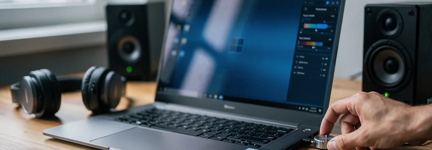 Dépannage audio sur un PC Windows sans son avec casque et haut-parleurs sur un bureau