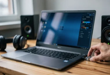Dépannage audio sur un PC Windows sans son avec casque et haut-parleurs sur un bureau