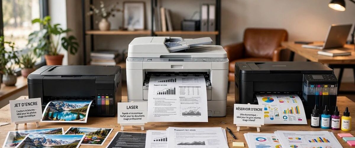 Jet d'encre, laser ou réservoir d'encre lequel pour quel usage